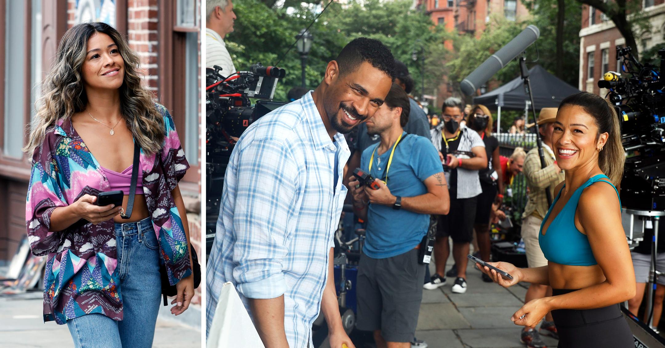 Gina Rodriguez Films 'Players' Alongside Damon Wayans Jr. In NYC