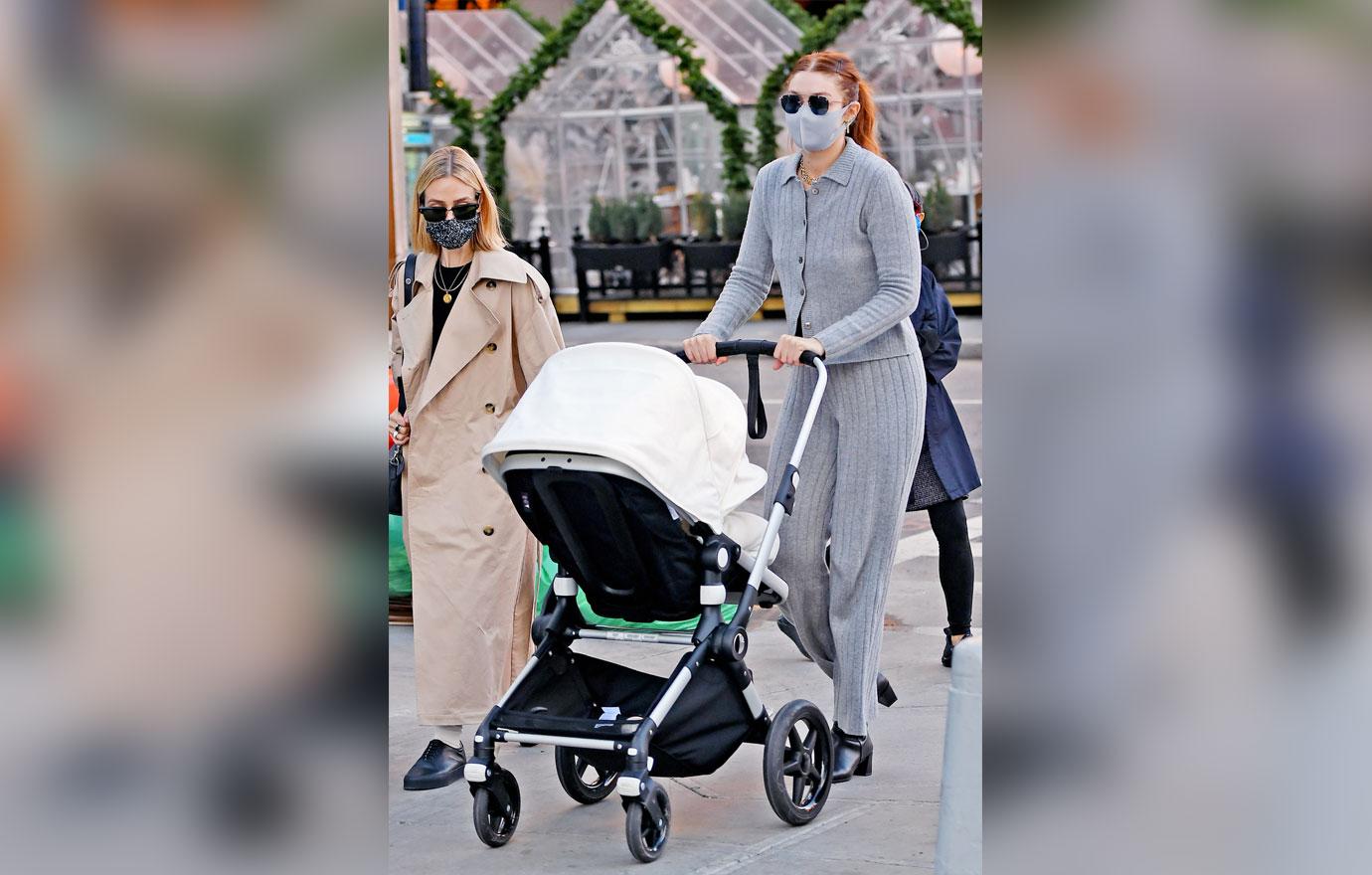 gigi hadid goes for walk with daughter khia