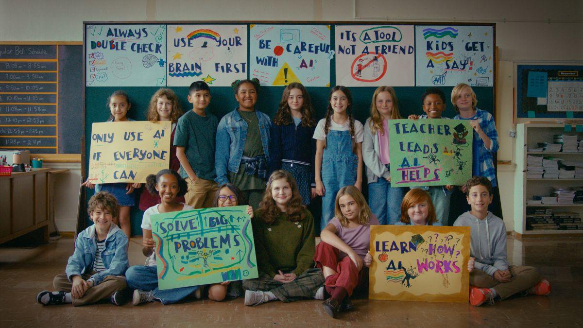 image of Lauren Greenfield asked kids about how AI for a new campaign.