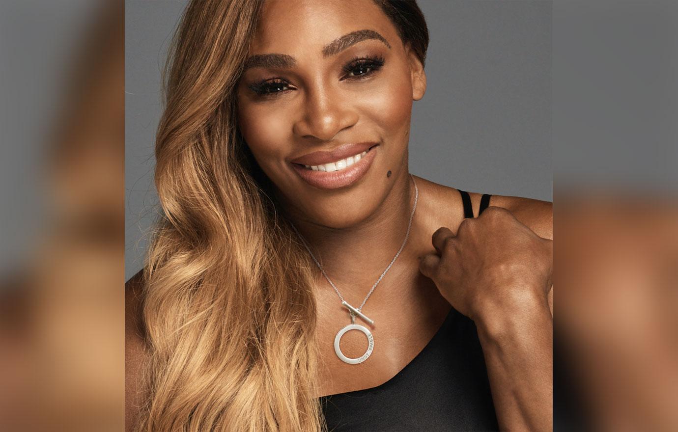 serena williams sparkles in new jewelery collection