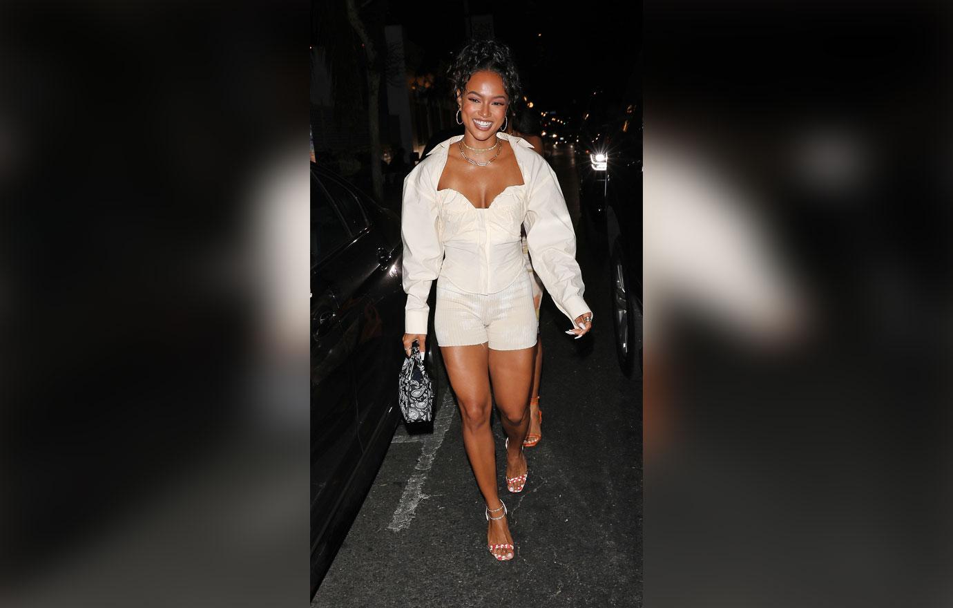 karrueche tran heads to delilah restaurant