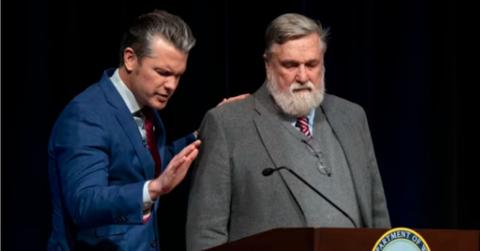 Pete Hegseth's controversial paster makes lewd comments about women.