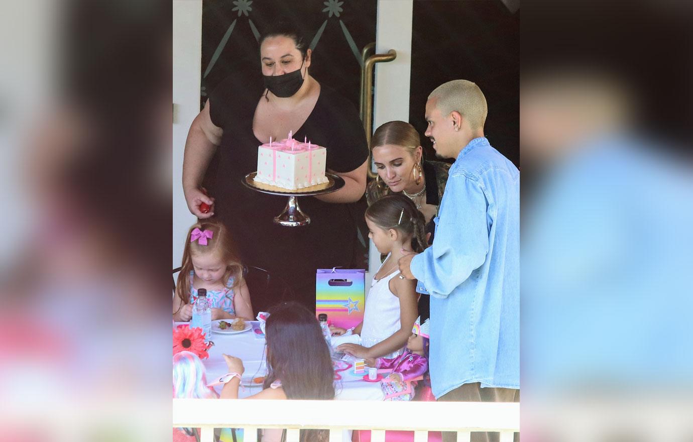 ashlee simpson and evan ross take daughter jagger out for birthday