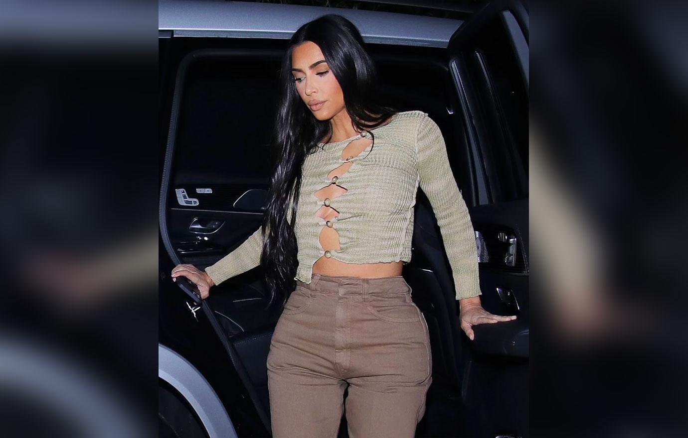 Kim Kardashian Goes Braless In Beverly Hills: Photos