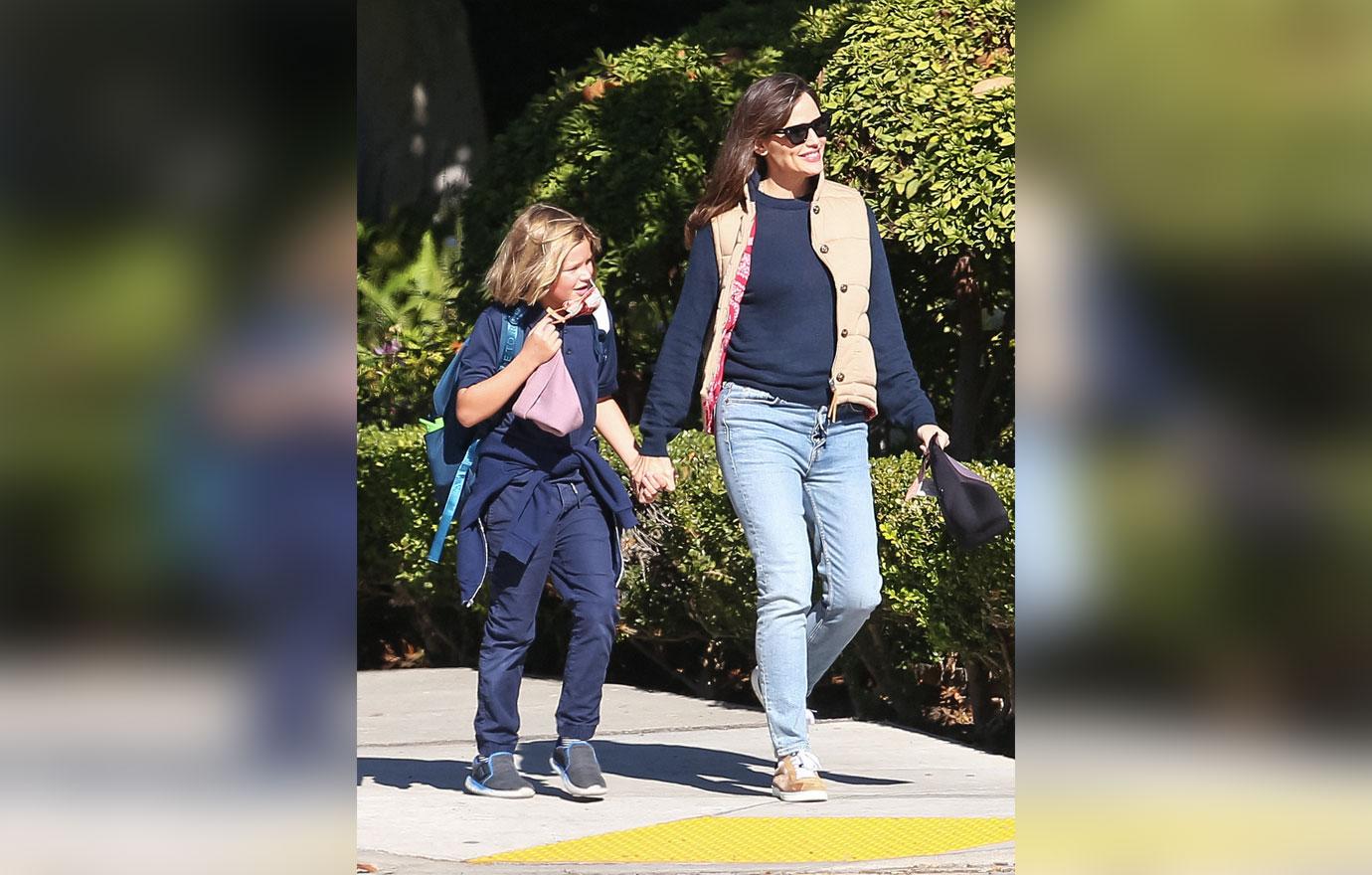 jennifer garner out with her son samuel in santa monica