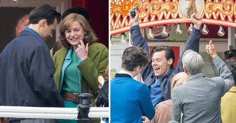 harry styles filming video my policeman on brighton pier