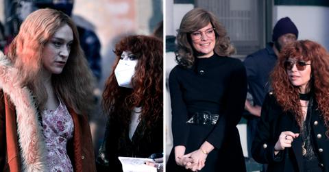 annie murphy chloe sevigny and natasha lyonne on set of russian doll mh