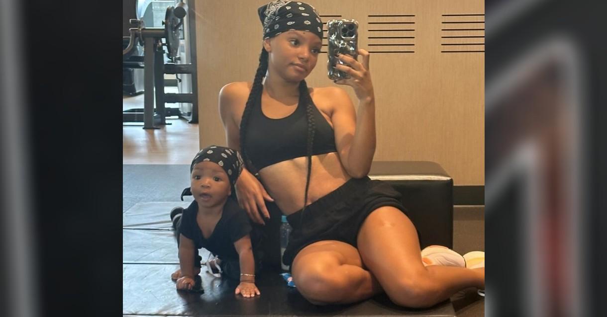 halle bailey gushes over excited she is take her baby son halo disneyland