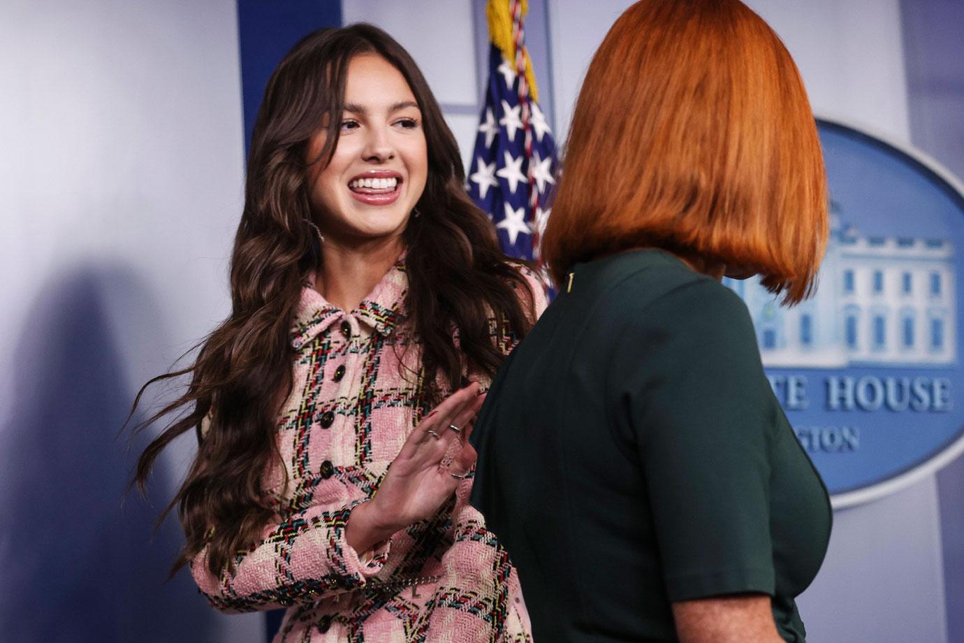 olivia rodrigo meets with president joe biden and dr anthony fauci