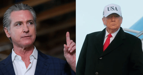 Newsom called Trump the "King of Bulls--t" on X.