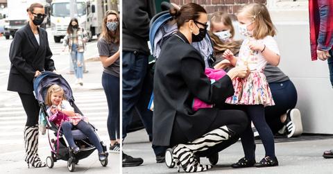 irina shayk and daughter lea cooper sighting in nyc mh