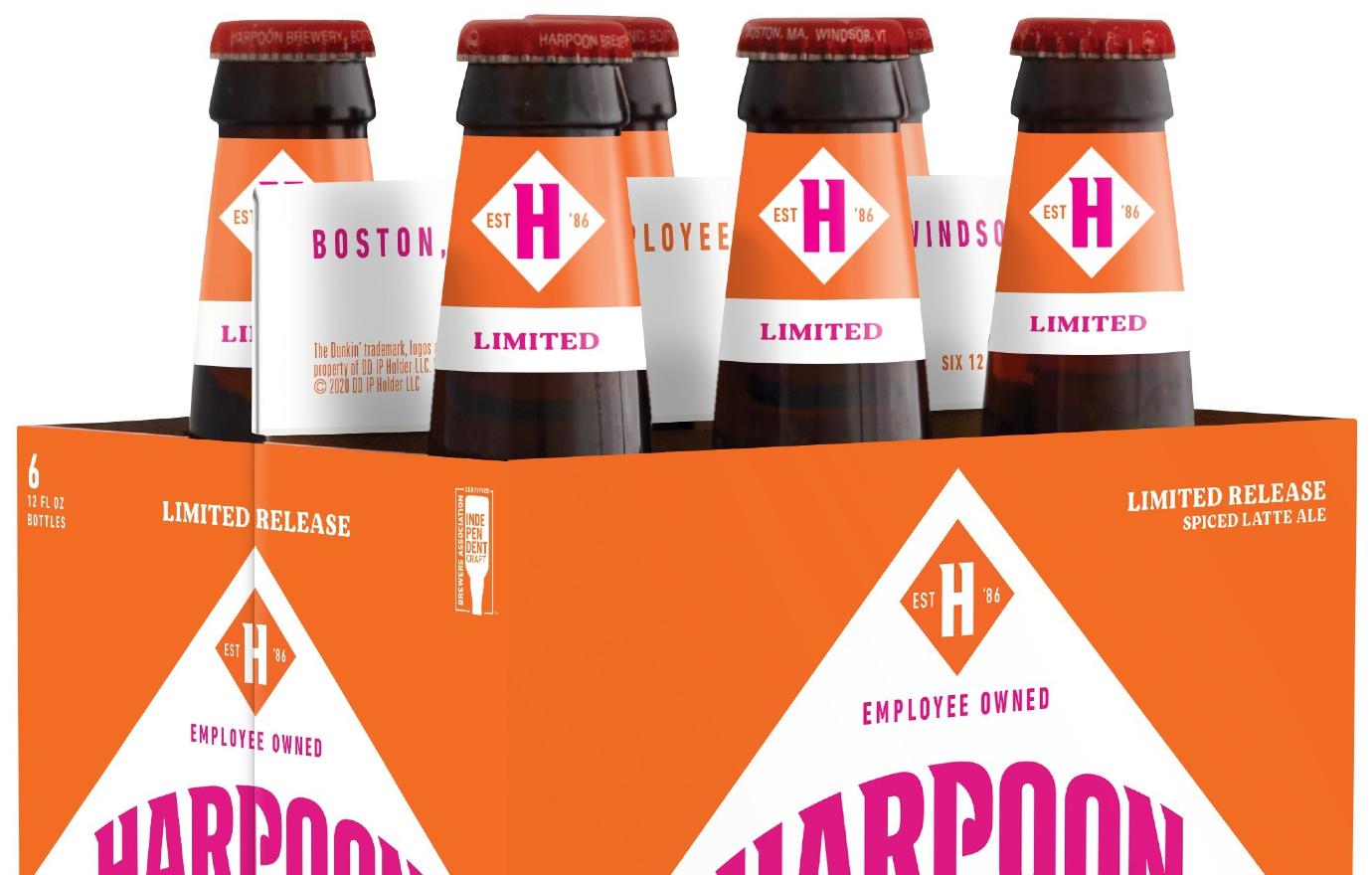 dunkin harpoon brewery teamed up release beers inspired by maple donuts blueberry matcha