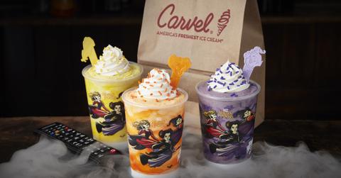 hocus pocus themed ice cream shakes carvel collectible cups spoons