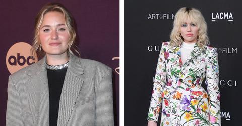 Photo of AJ Michalka and Miley Cyrus.