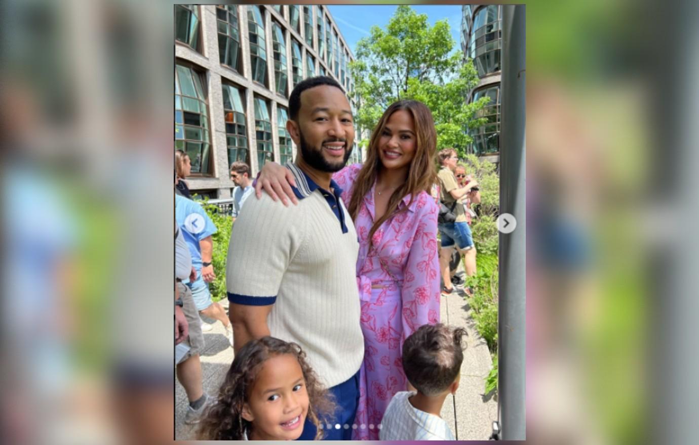 chrissy teigen john legend kids nyc photos