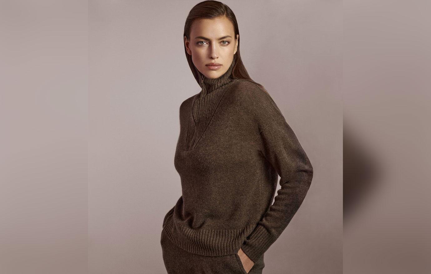 irina shayk wows for naked cashmere