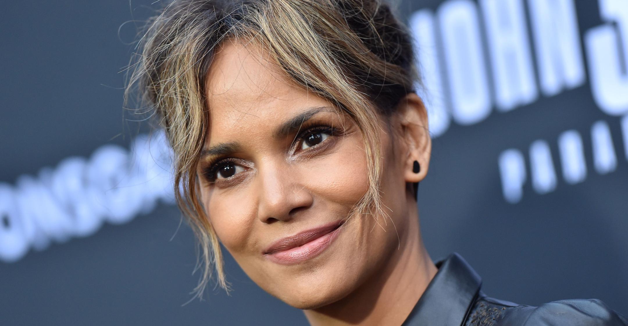 halle berry pampering herself with at home pedicures facials