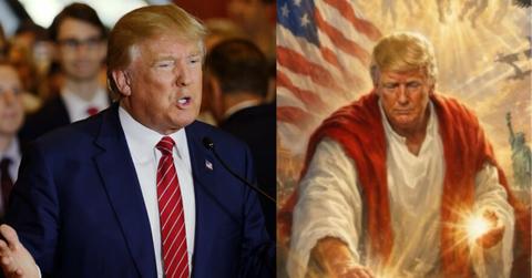 Donald Trump as Jesus Christ