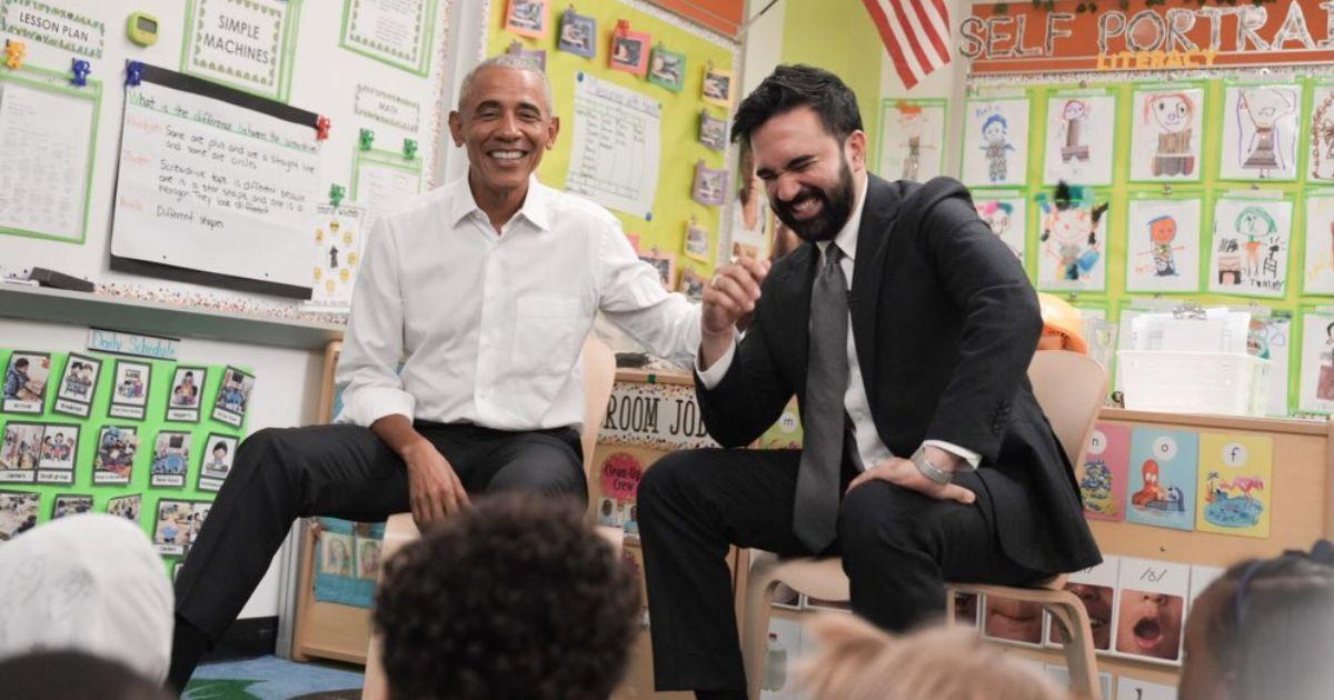 Zohran Mamdami with Barack Obama in a picture