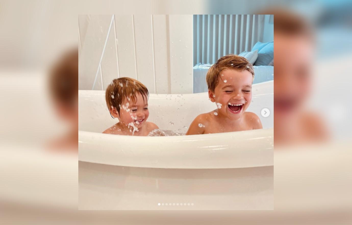 Lauren Conrad Shares Photo from Bathtime with Sons