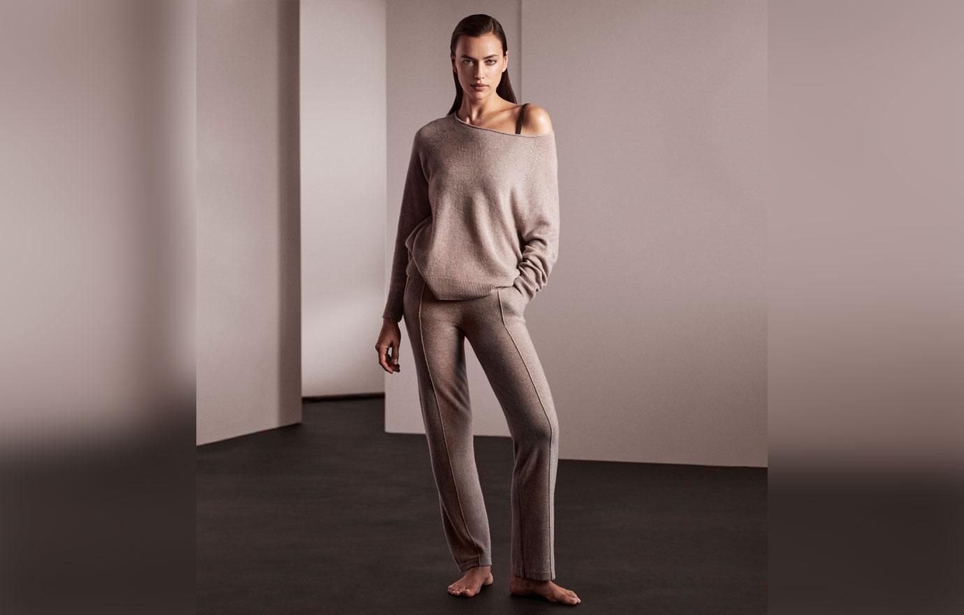 irina shayk wows for naked cashmere