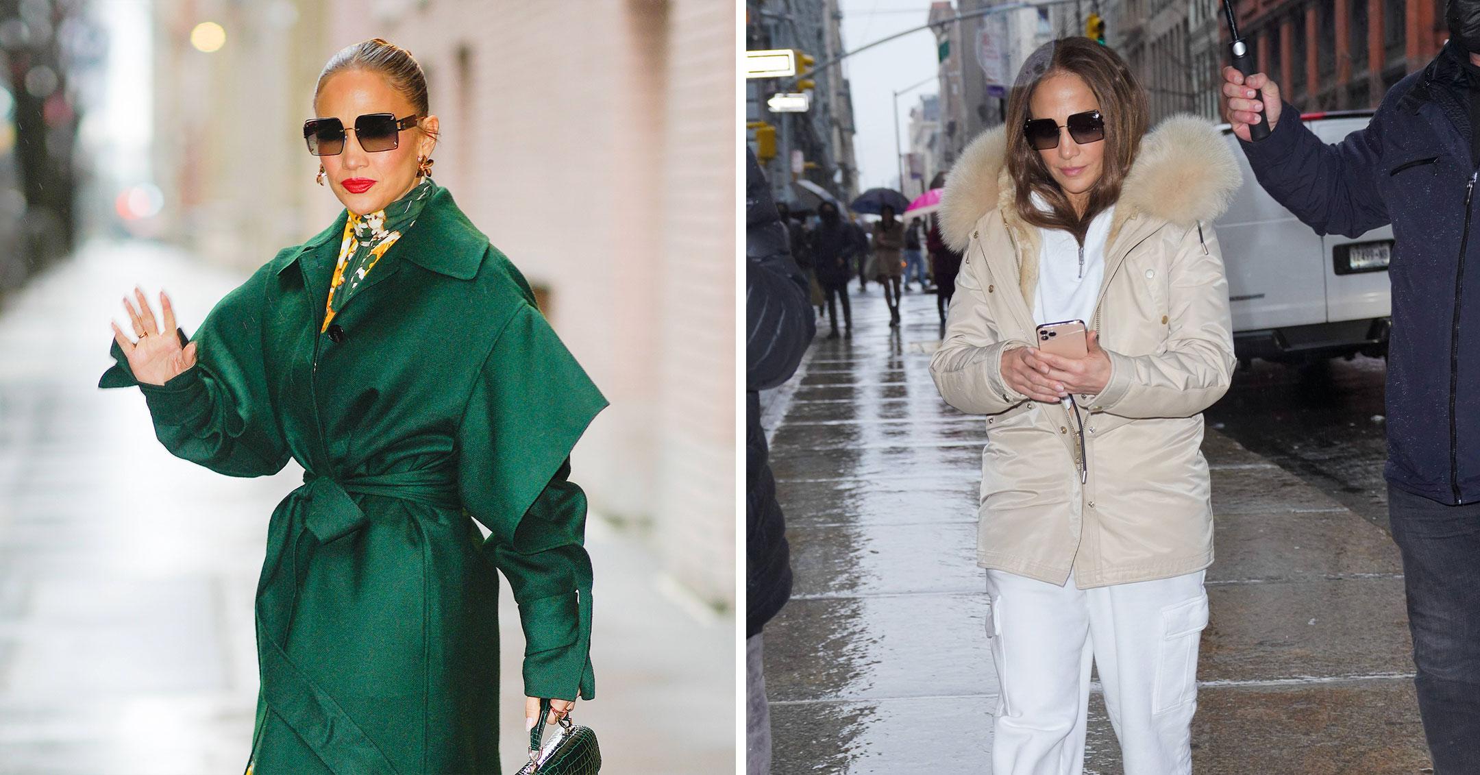 jennifer lopez out and about in new york promoting marry me pp