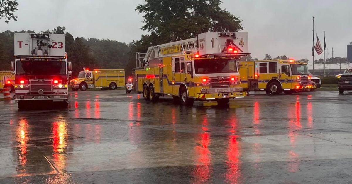 Image of Chesterfield County Fire and EMS successfully rescued several pets from a house fire.