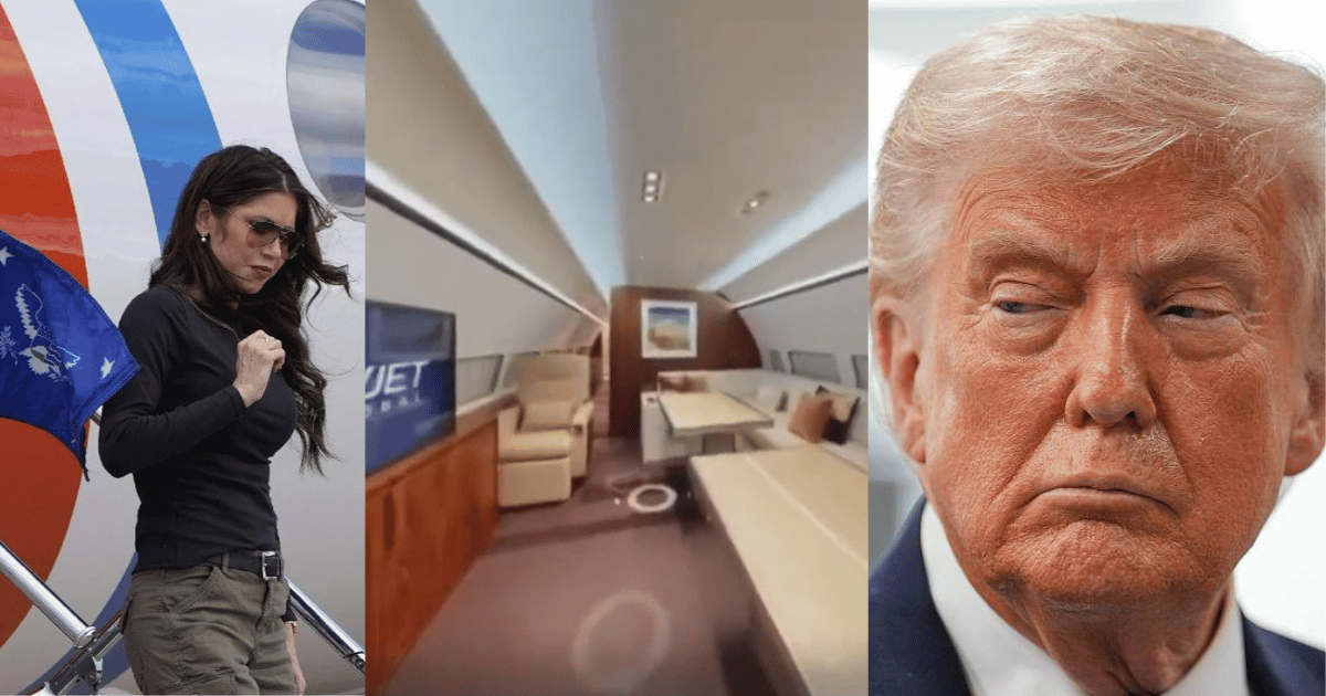 Why is Trump hiding the real cost of Kristi Noem's jet?