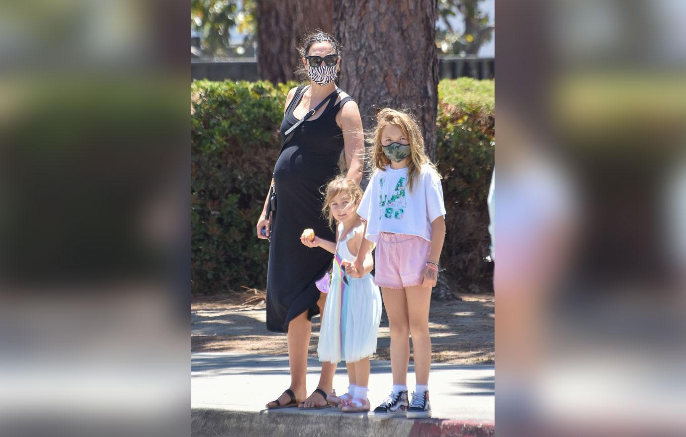 Pregnant Gal Gadot Heads Out With Her Two Beautiful Daughters: Photos