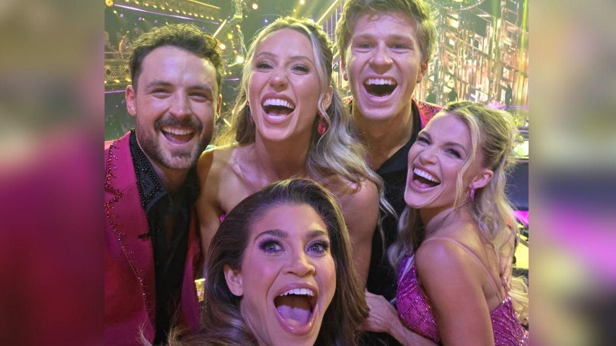 image of The actress became the cast 'cheerleader' during her season of the show. 