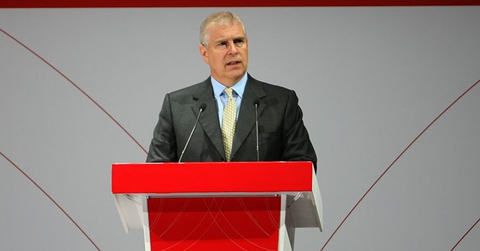 Prince Andrew shoved a bottle down his trousers.