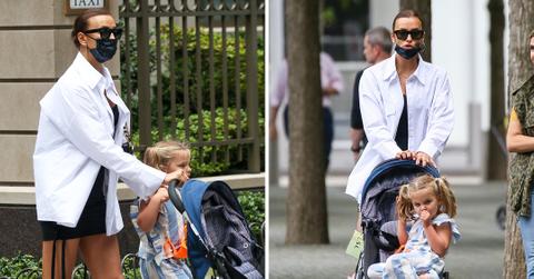 irina shayk and her daughter lea cooper seen out and about in nyc mh