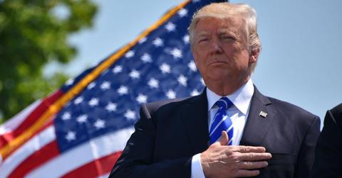 Donald Trump hand over heart