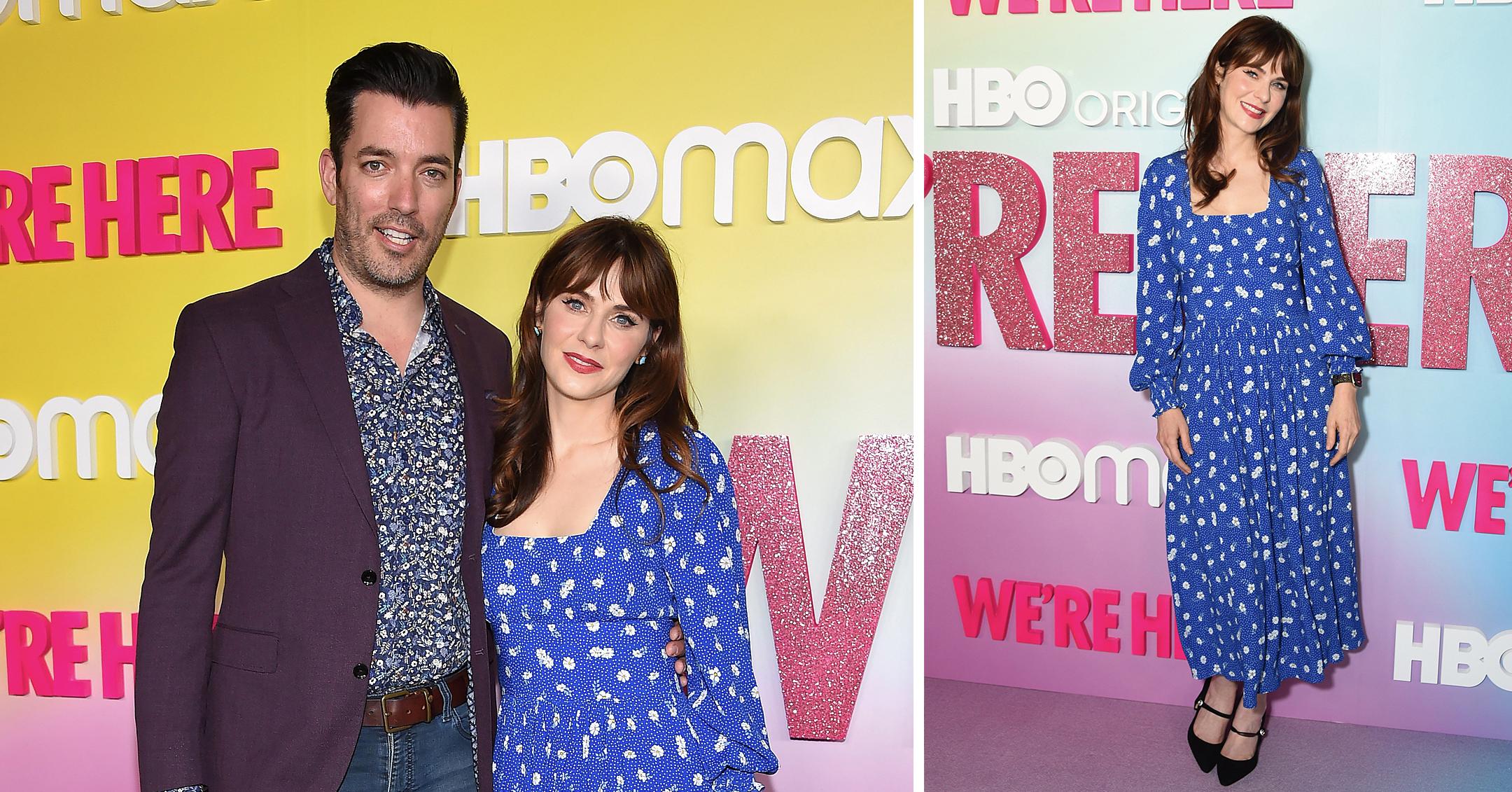 zooey deschanel and johnathan scott at premiere of were here