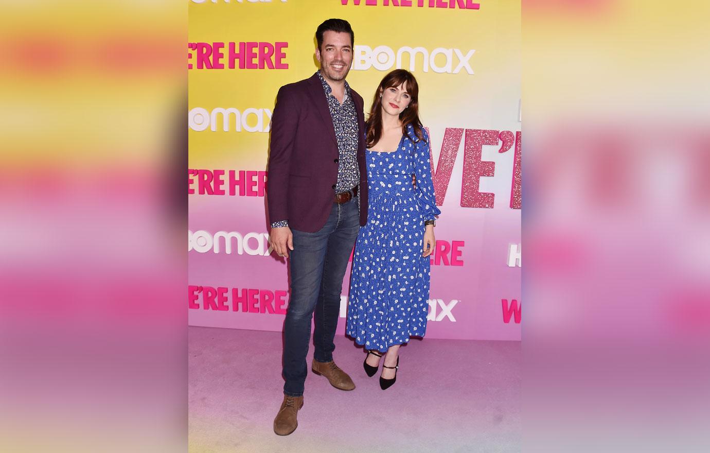 zooey deschanel and johnathan scott at premiere of were here