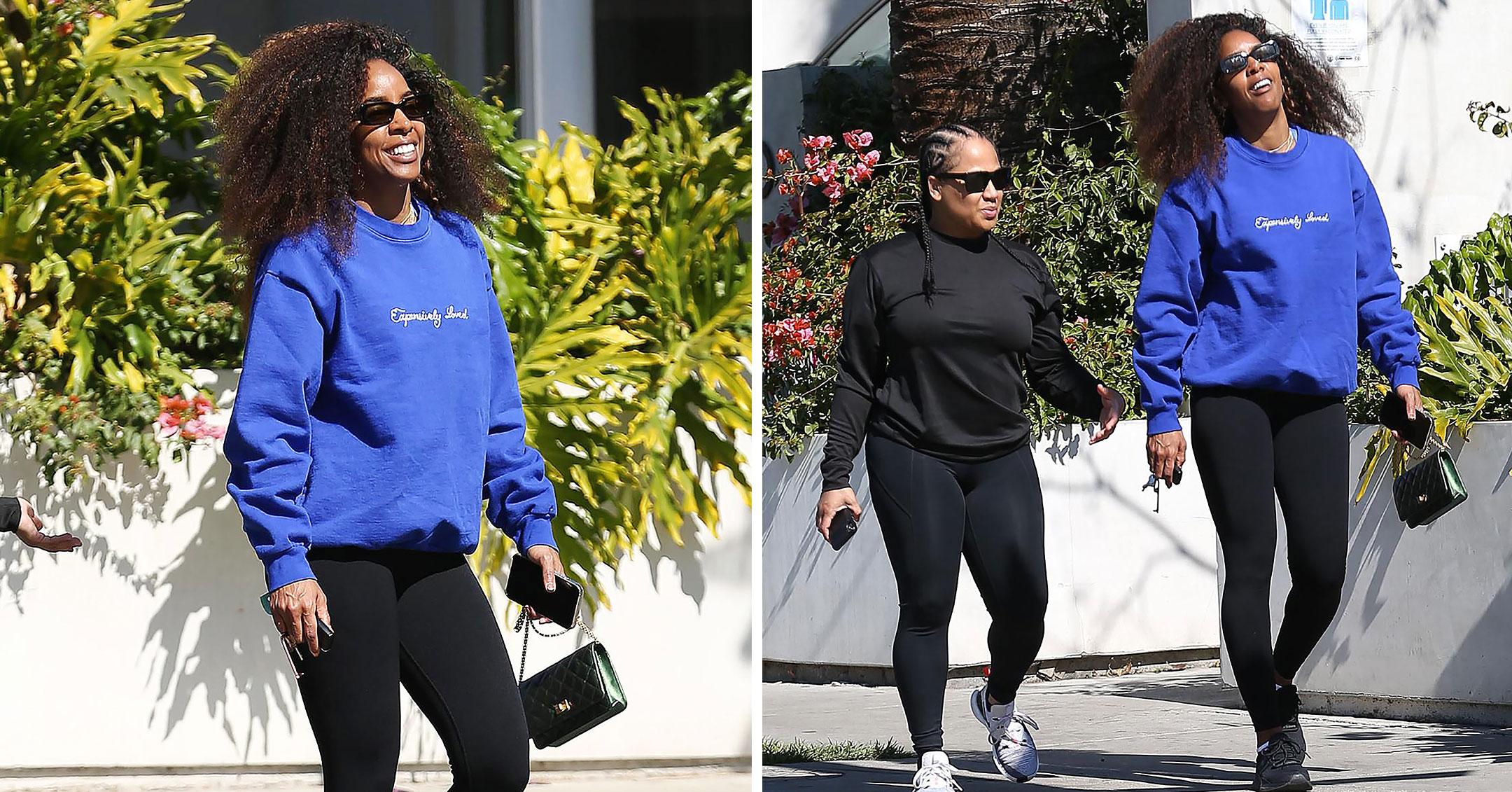 Celebrities Wearing Comfy Leggings & Sweatshirts: See Photos