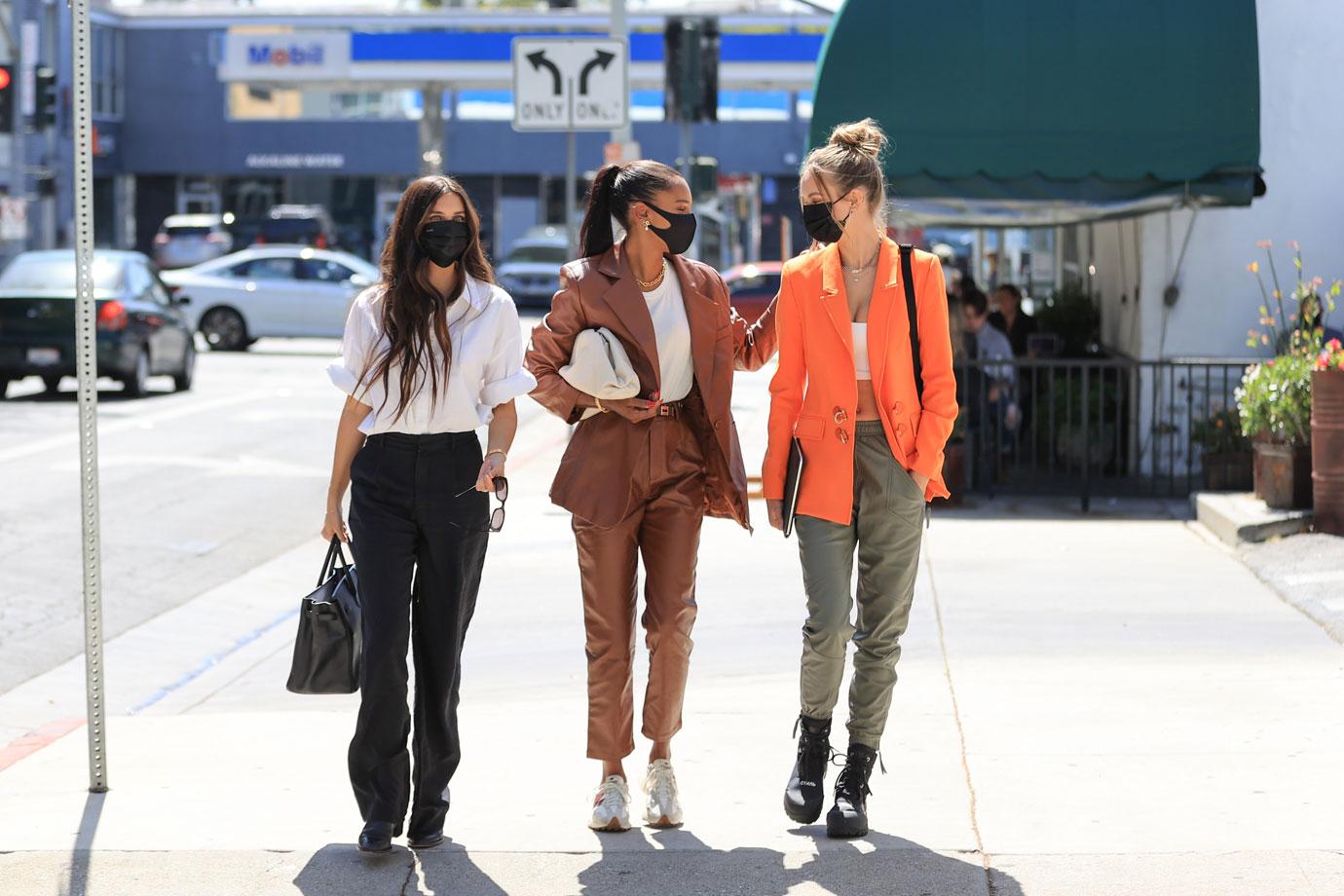 supermodels sara sampaios jasmine tookes and josephine skriver head to lunch in la