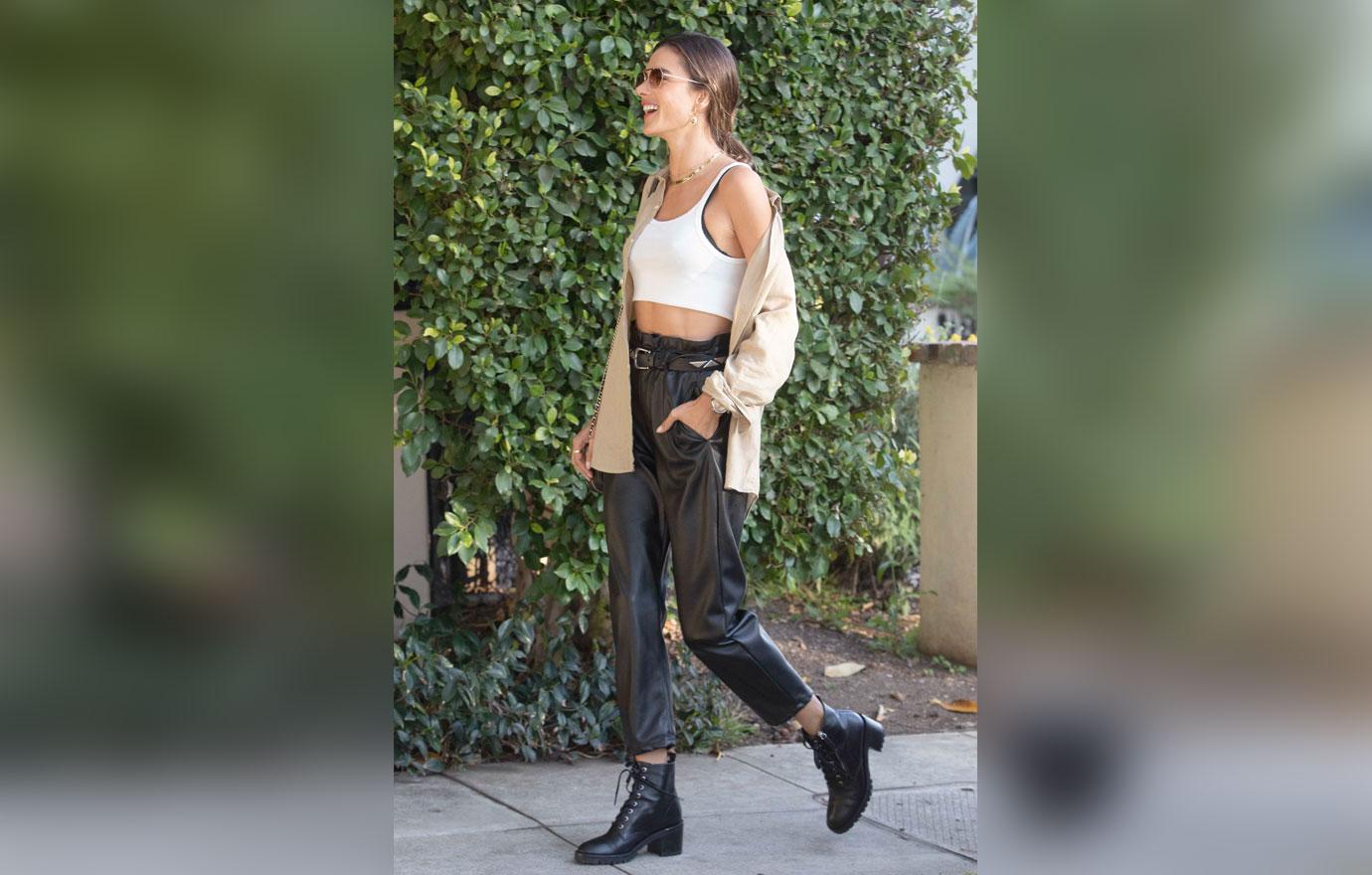 alessandra ambrosio out and about in la