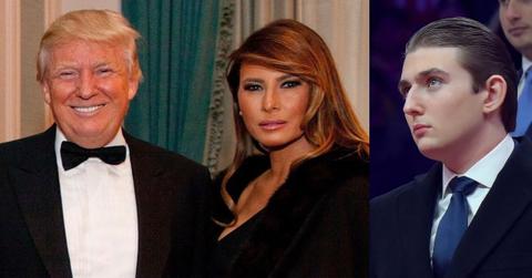 Melania Trump, Donald Trump and Barron Trump