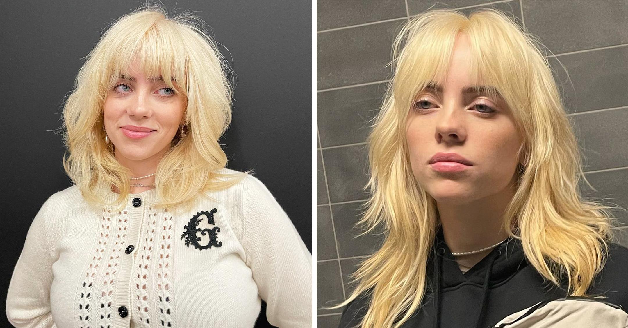 Billie Eilish's Blonde Hair Evolution: From Bright Blue Roots to Platinum Blonde - wide 11