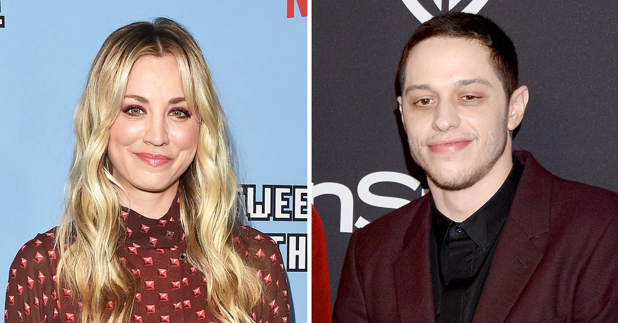 kaley cuoco pete davidson may star in meet cute a twist on traditional rom com