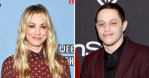 kaley cuoco pete davidson may star in meet cute a twist on traditional rom com