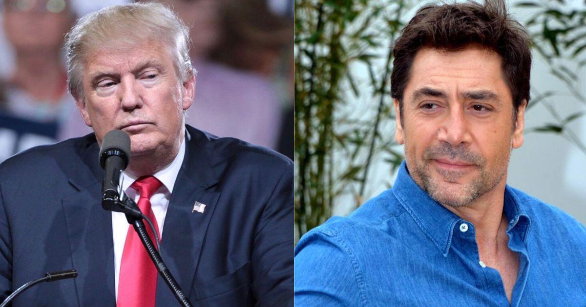 Doanld Trump and Javier Bardem