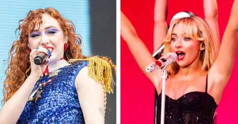 Composite photo of Chappell Roan and Sabrina Carpenter.