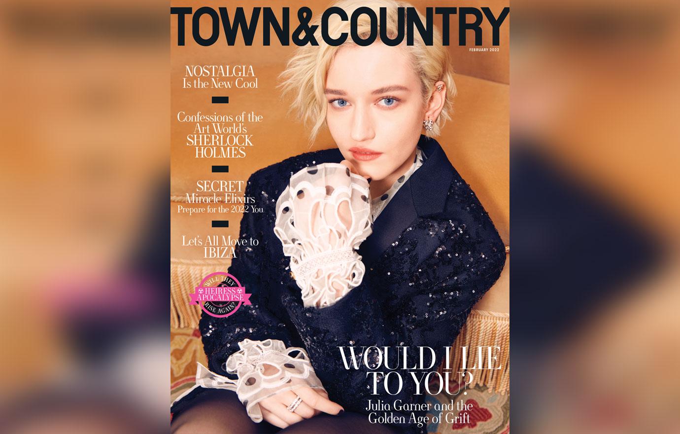 julia garner covers the february issue of town and country