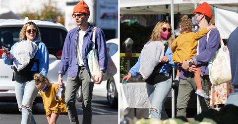 matthew koma and hilary duff at farmers market