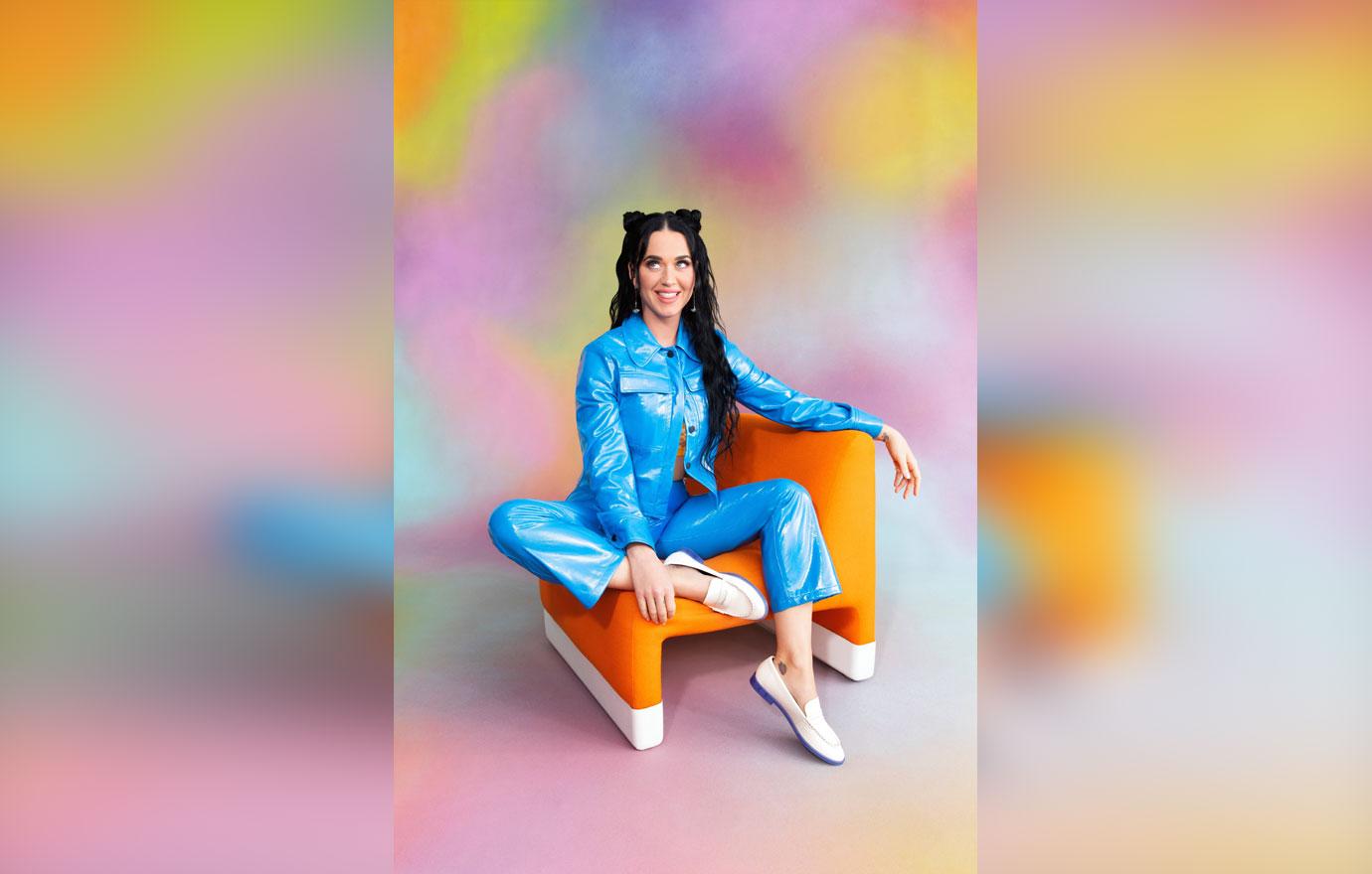 katy perry shows off new footwear line