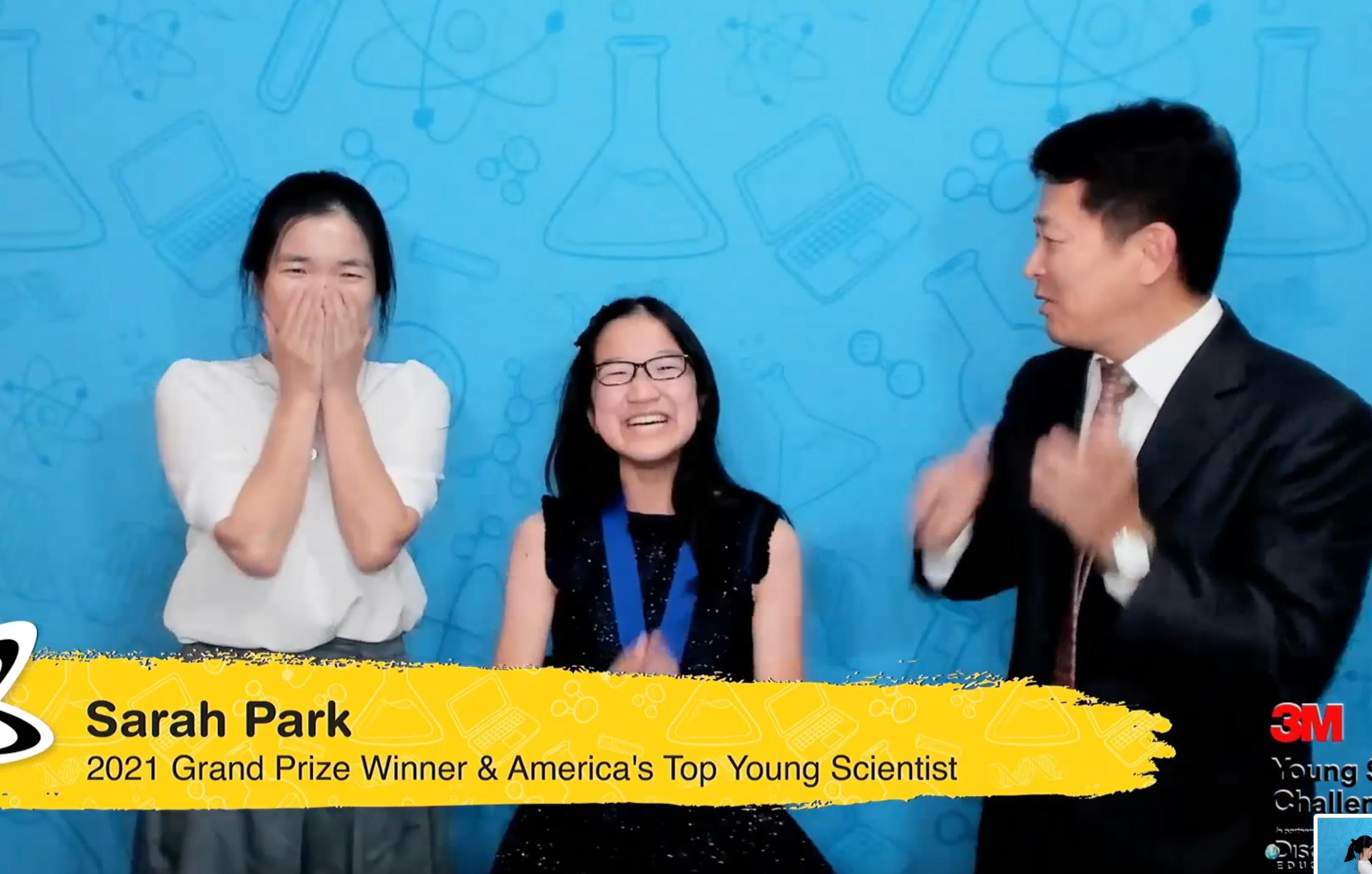 young scientist challenge winner sarah park innovation sparkcare help people mental health