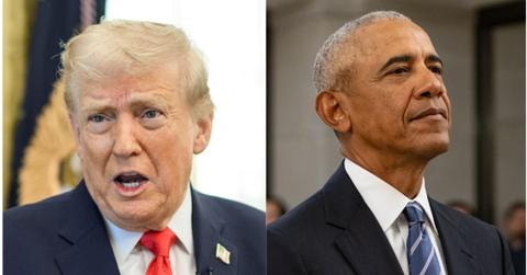Donald Trump and Barack Obama