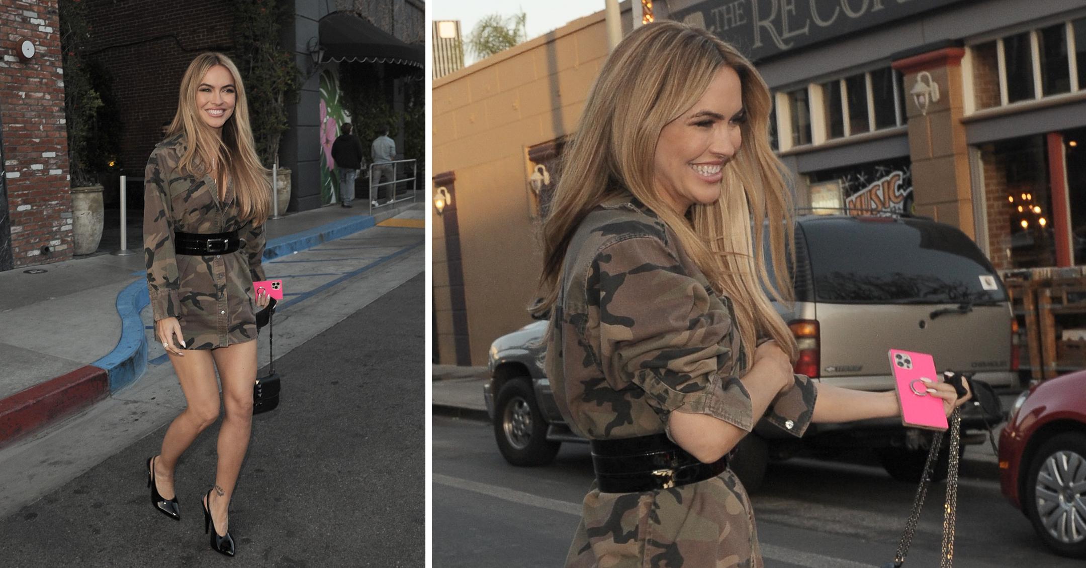 chrishell stause at the sunset room in los angeles